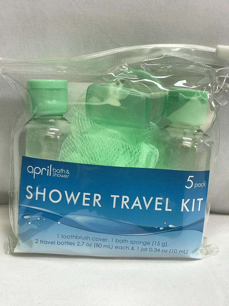 [Australia] - April Bath and Shower, Shower Travel Kit 5 pack, Multiple colors 