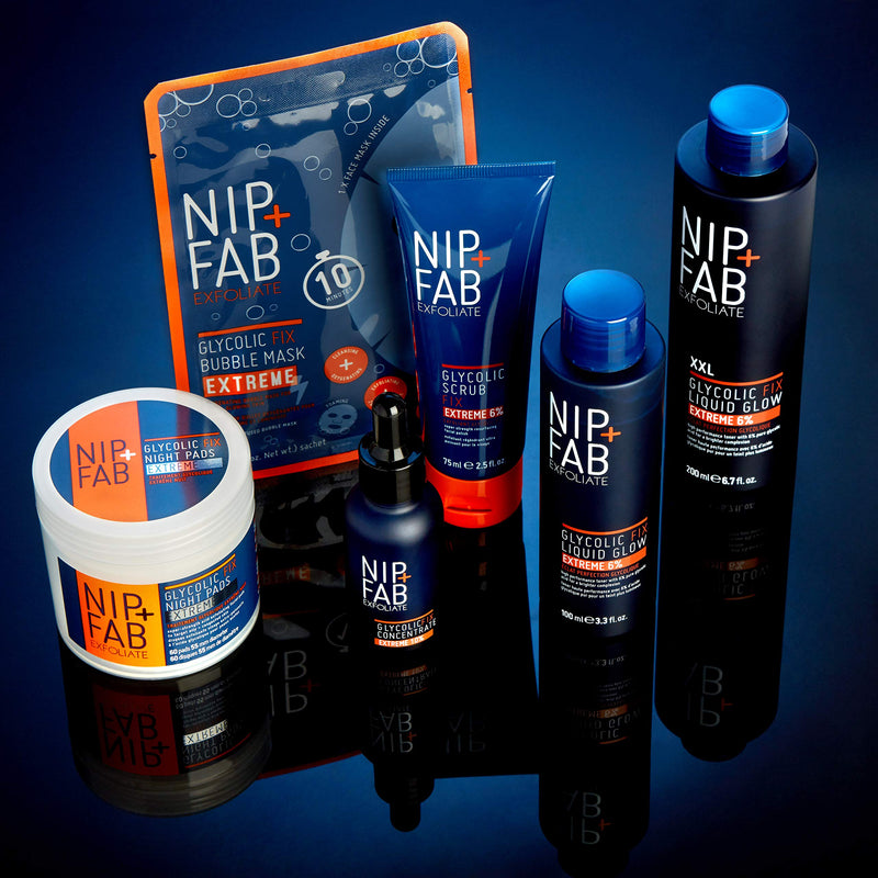 [Australia] - Nip + Fab Glycolic Acid Fix Face Scrub Extreme with Salicylic Acid, Aloe Vera AHA/BHA Exfoliating Facial Cleanser Polish for Refining Pores Skin Brightening, 75 ml single 