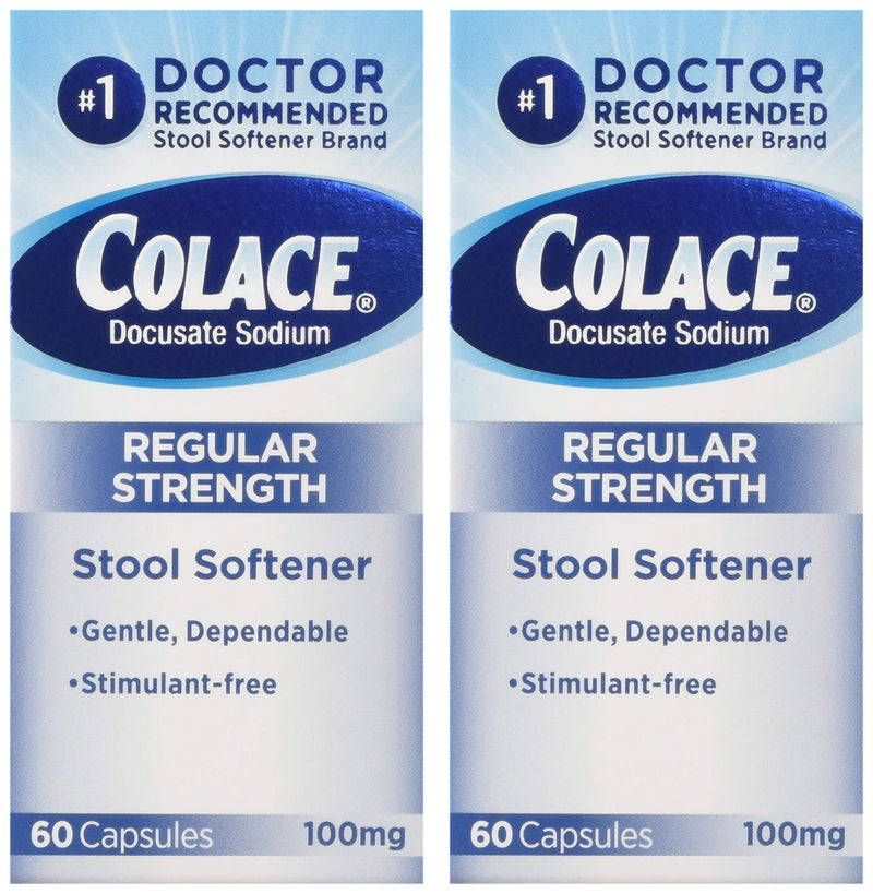 [Australia] - COLACE CAPS 100 MG 60 2-Pack 60 Count (Pack of 2) 