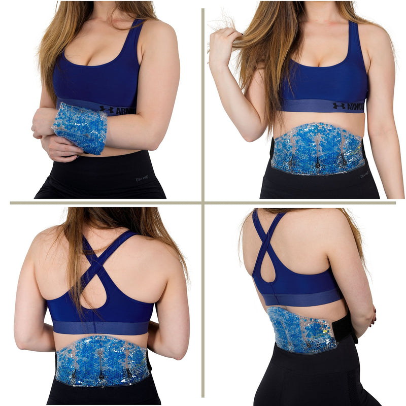 [Australia] - Zhu-Zhu Multi-Purpose Hot & Cold Pack Therapeutic Gel Beads - Neck, Joint, Shoulder & Back Pain Relief Wrap - Sports Injury Heat Therapy Pad 