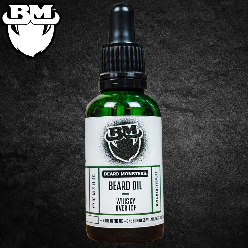 [Australia] - Beard Monsters Base Range 30ml Beard Oil For Men | Six New Scents Available | Must for Any Beard Kit For Men | Scented Beard Oil Made Using Natural Ingredients | Helps Beard Growth (Whisky over Ice) Rose 