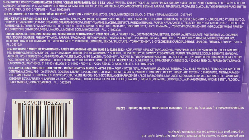 [Australia] - SoftSheen-Carson Dark and Lovely Healthy-Gloss 5 Shea Moisture No-Lye Relaxer, for Color Treated Hair 1 Count Relaxer - Color Treated 