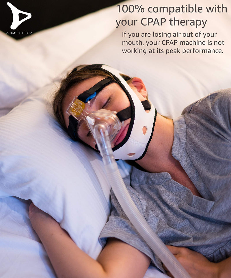 [Australia] - PrimeSiesta: Chin Strap for Snoring - Snore Stopper & Anti Snore Chin Strap for CPAP Users - Breathable, Flexible & Easily Adjustable with Eversoft Technology (Medium/Large) Medium/Large (Pack of 1) 