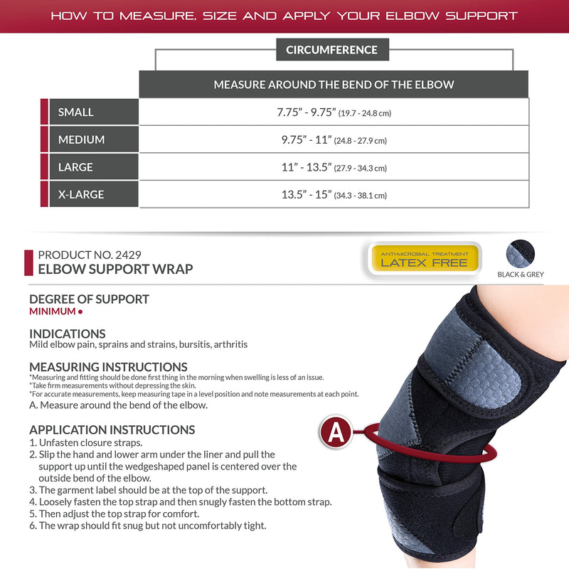 [Australia] - OTC Elbow Support Wrap, Select Series Black X-Large 