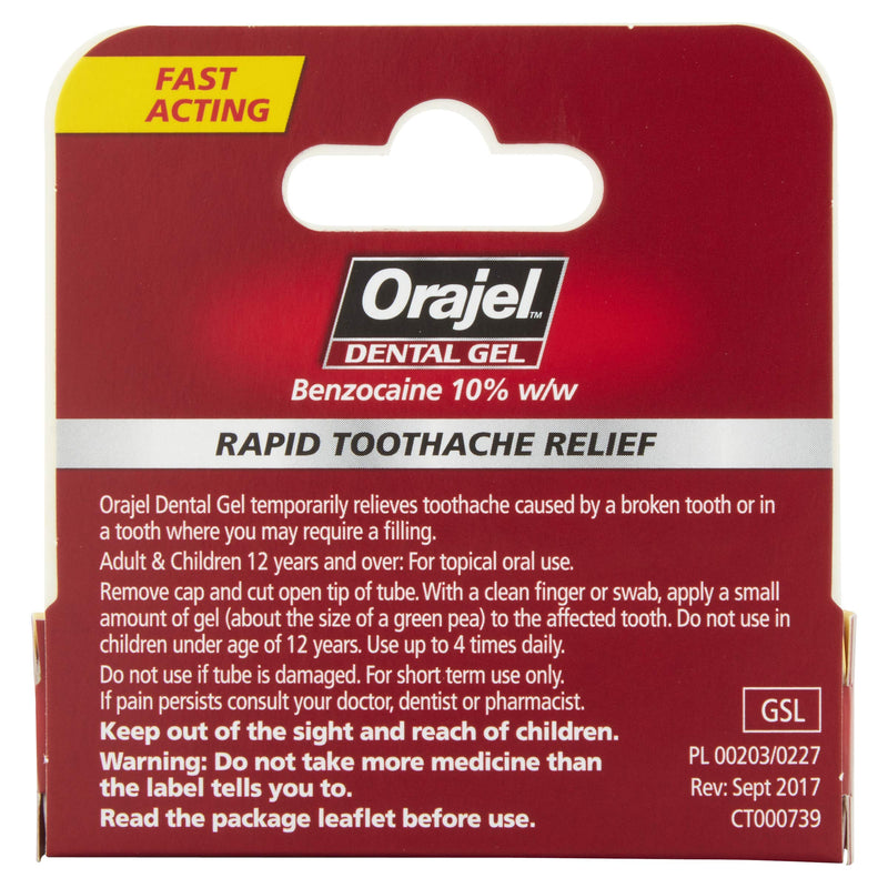 [Australia] - Orajel Dental Gel, 5.3 g (Pack of 1) 