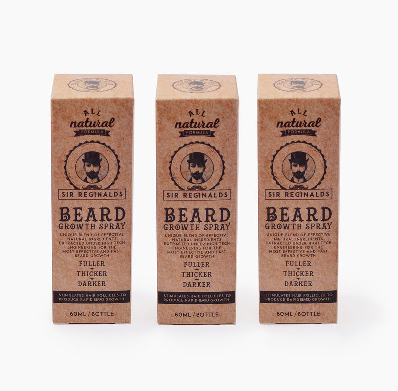 [Australia] - Sir Reginalds Beard Growth Spray - The Solution for the Perfect Beard - 100% Natural Formula - Fuller, Thicker, Darker 