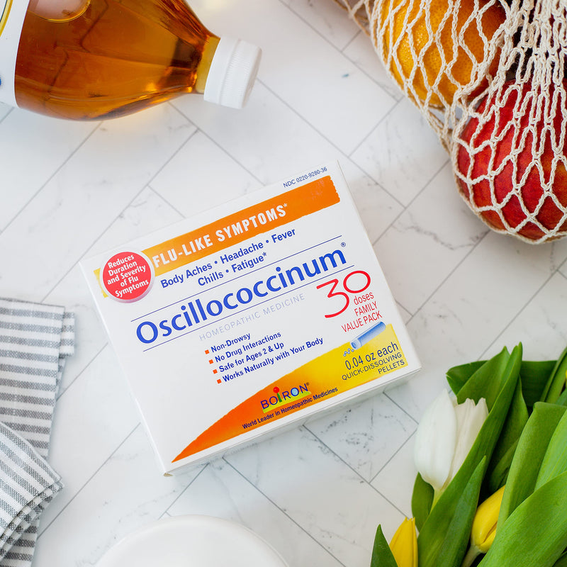 [Australia] - Boiron Oscillococcinum Natural Relief for Flu-Like Symptoms of Body Aches, Headache, Fever, Chills, and Fatigue - 30 Doses 30 Count (Pack of 1) 