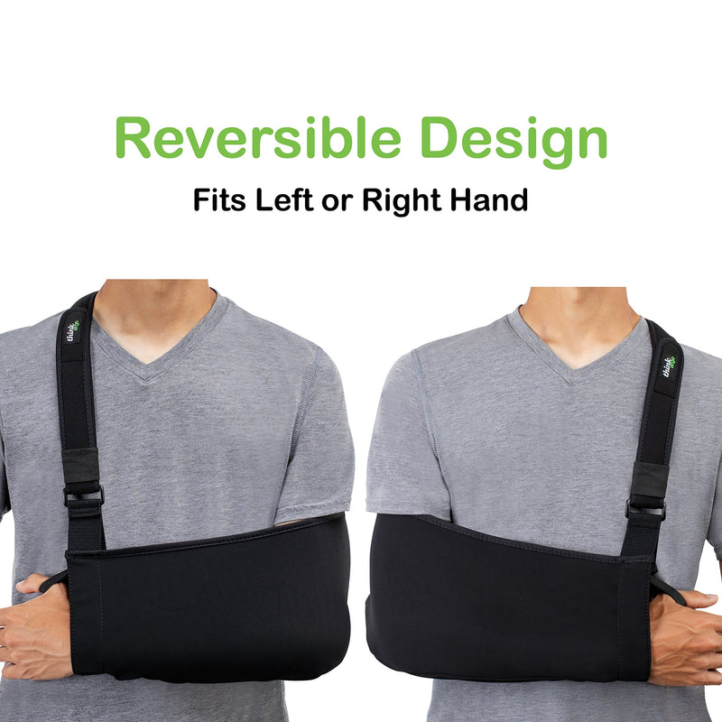 [Australia] - Think Ergo Arm Sling Sport - Lightweight, Breathable, Ergonomically Designed Medical Sling for Broken & Fractured Bones - Adjustable Arm, Shoulder & Rotator Cuff Support (Adult) Adult 