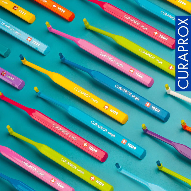 [Australia] - Curaprox Single tuft Toothbrush CS 1009 Single - Care of Braces, implants and Bridges - Random Colour 
