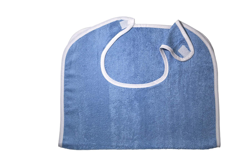 [Australia] - 3 Pack Elaine Karen Premium Adult Bibs - bibs for adults Men, Women; Eating Cloth for Elderly Seniors and Disabled, Adjustable, Terry bib Clothing Protectors, Machine Washable, Blue 3 Count (Pack of 1) 