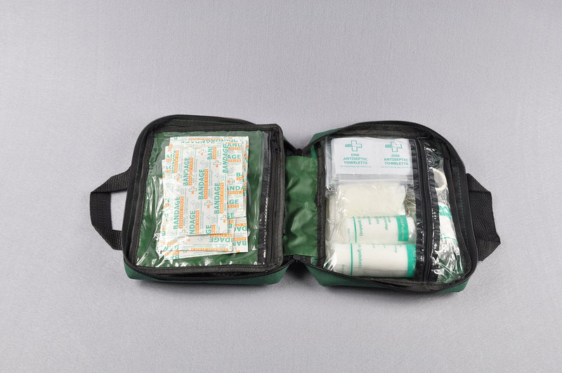 [Australia] - 99pcs Supreme First Aid Kit Bag - Inc. Eye Wash, Crepe, Ice Pack, Thermal Blanket - Home, Office, Vehicle, Workplace, Travel, Camping (Green) Green 