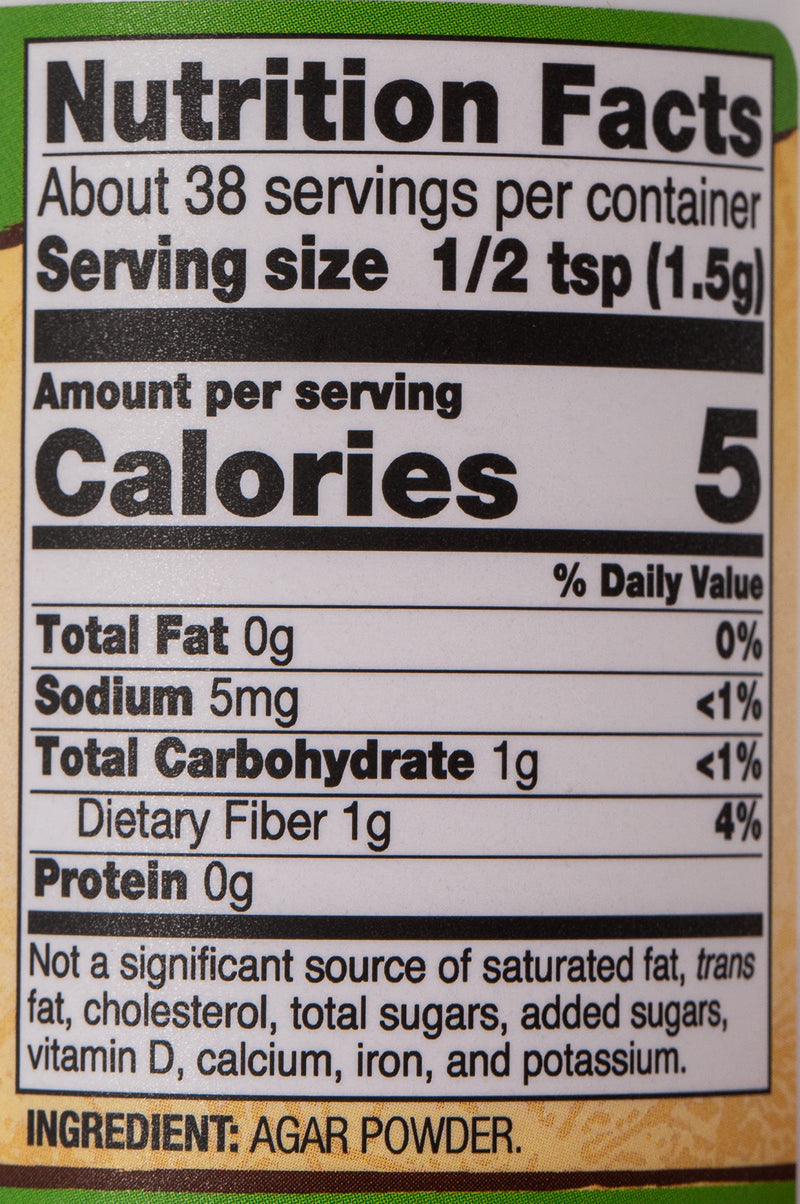 [Australia] - NOW Foods, Agar Pure Powder, Vegetarian Substitute for Gelatin, Gluten-free, Kosher, 2-Ounce 2 Ounce (Pack of 1) 