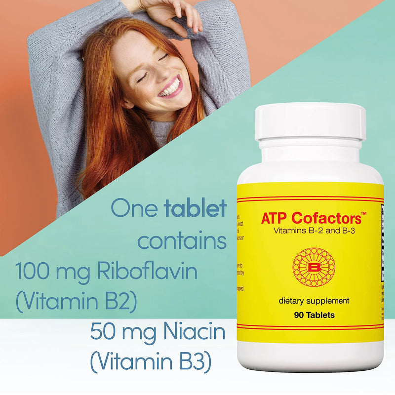 [Australia] - Optimox, ATP Cofactors, with Riboflavin (B2) and Niacin (B3), High Strength, 90 Vegan Tablets, Laboratory Tested, Vegetarian, Gluten-Free, Soy-Free, Non-GMO 