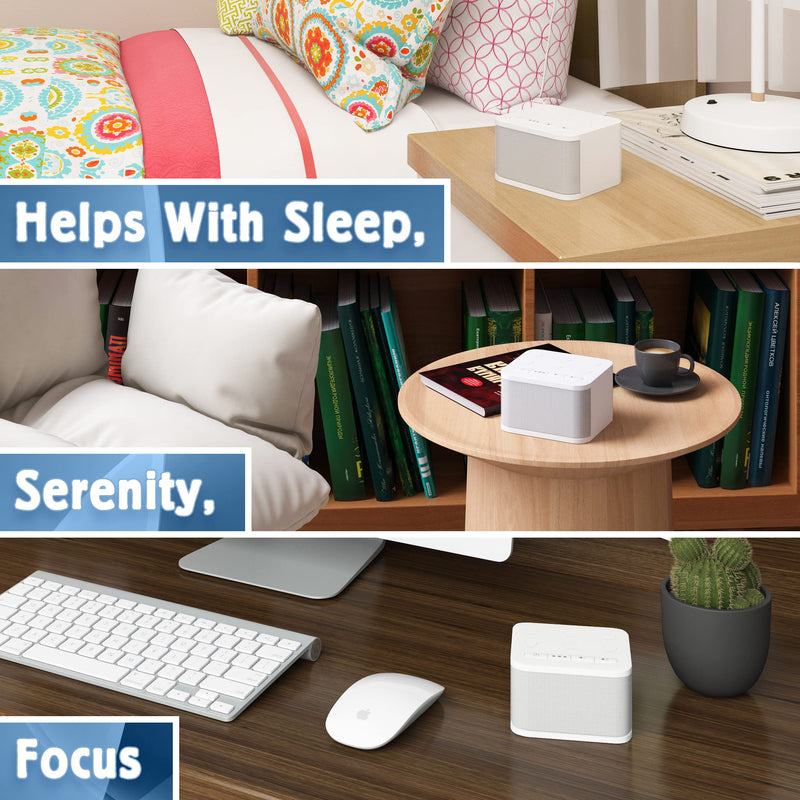 [Australia] - Big Red Rooster 6 Sound White Noise Machine | Sound Machine for Sleeping | Portable White Noise Machine for Office Privacy | Travel Sound Machine Baby | Plug in Or Battery Operated 