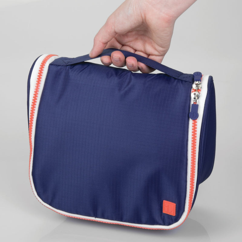 [Australia] - iDesign Hanging Toiletry Navy/Orange Travel Bag Toiletry Bag 