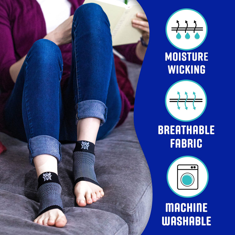 [Australia] - Bitly Plantar Fasciitis for Women & Men Socks Foot & Ankle Compression Sleeve, Nude, M Medium Beige 1 