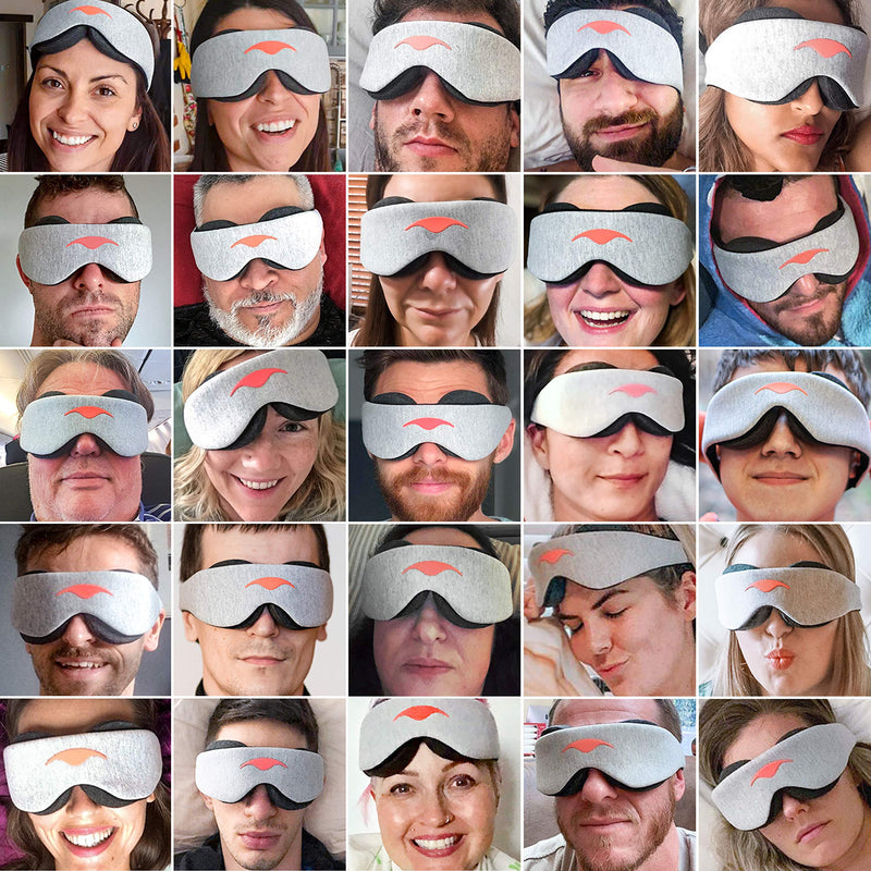 [Australia] - Manta Sleep Mask - 100% Light Blocking Eye Mask, Zero Eye Pressure, Comfortable & Adjustable Sleeping Mask for Women Men, Perfect Blindfold for Sleep/Travel/Nap/Shift Work 