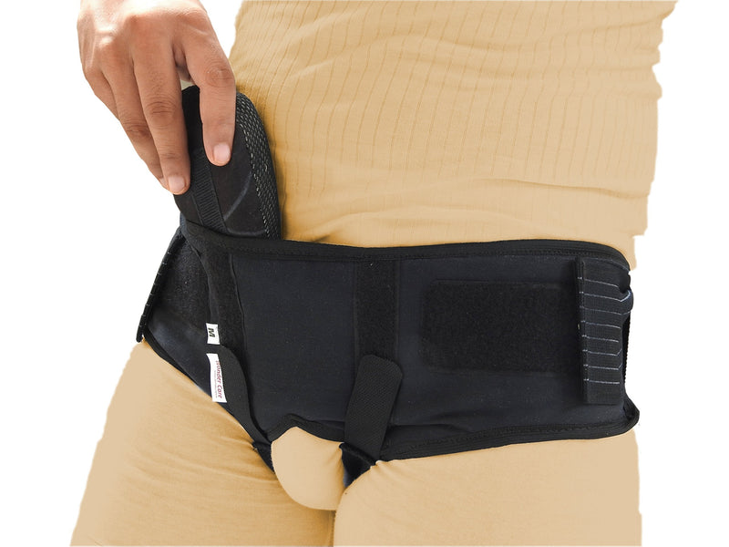 [Australia] - Wonder Care - Inguinal Hernia Support Belt Inguinal Truss Brace Postoperative Hernia Analgesia, 2 Compression Pressure Foam Pads, Adjustable Elastic Strap - A107 L Large (Pack of 1) 