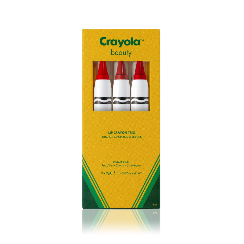 [Australia] - Crayola Lip Crayon Trio - Perfect Reds For Women 3 x 0.07 oz Lipstick 