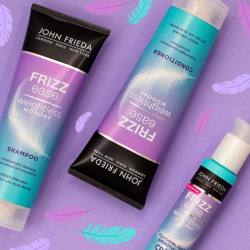 [Australia] - John Frieda Frizz Ease Weightless Wonder Featherlight Smoothing Crème for Frizzy, Fine Hair with Aloe Water, 100 ml 2583800 