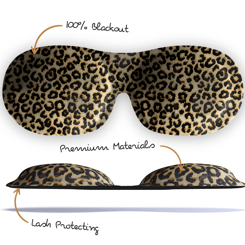 [Australia] - SMUG 100% Blackout Sleep & Eye Mask | Eyelash Extension Friendly | Eye Masks for Sleeping | Sleep Masks for Women & Men | Straps for Dream Comfort & Adjustability | Animal 