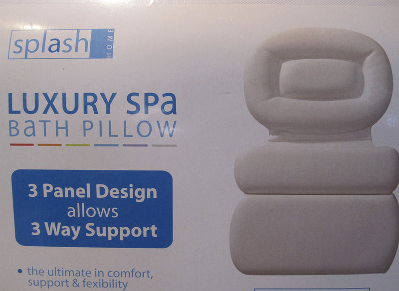 [Australia] - Luxury Spa Bath Pillow Full Size 3 Panel 21" L x 15" W x 1.5" D 