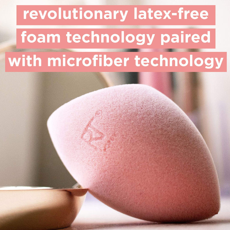 [Australia] - Real Techniques Miracle Powder Sponge Makeup Blender, Beauty Sponge, Microfiber Technology Ideal for Use with Powders 1 Powder Sponge 