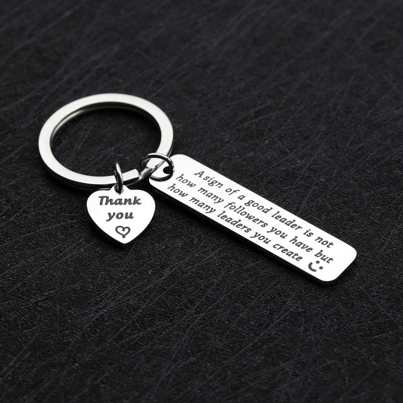 [Australia] - AKTAP Boss Gift Mentor Gifts A Sign of a Good Leader is Not How Many Followers You Have But How Many Leaders You Create Mahatma Gandhi Inspired Mentor Supervisor Keychain leader keychain 