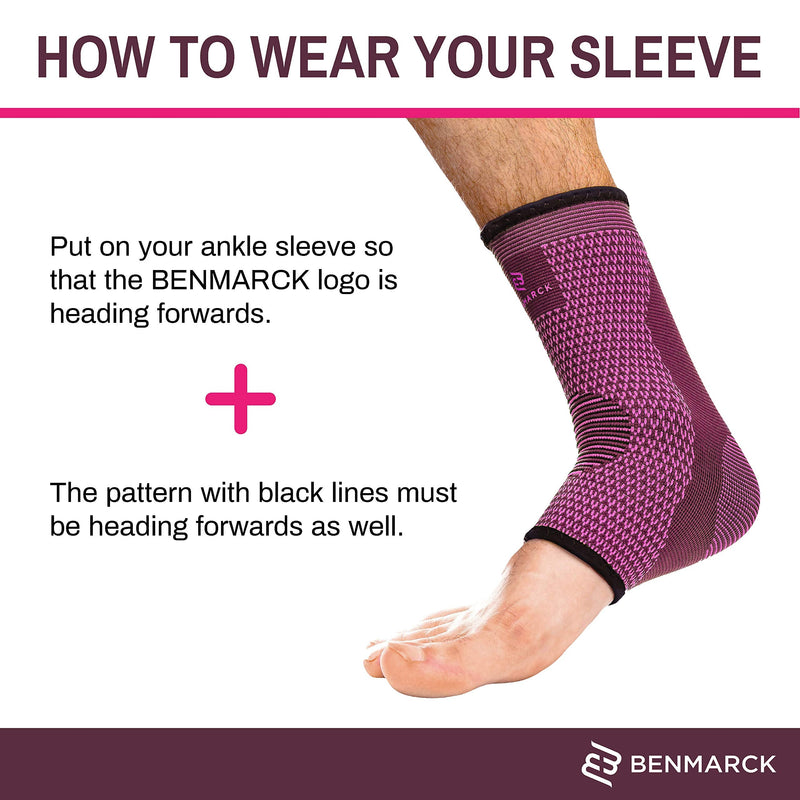 [Australia] - Achilles Tendon Support Brace, Plantar Fasciitis Sock, Ankle Compression Sleeve For Running, Tendonitis and Flat Feet Relief Fuchsia Purple Unisize 