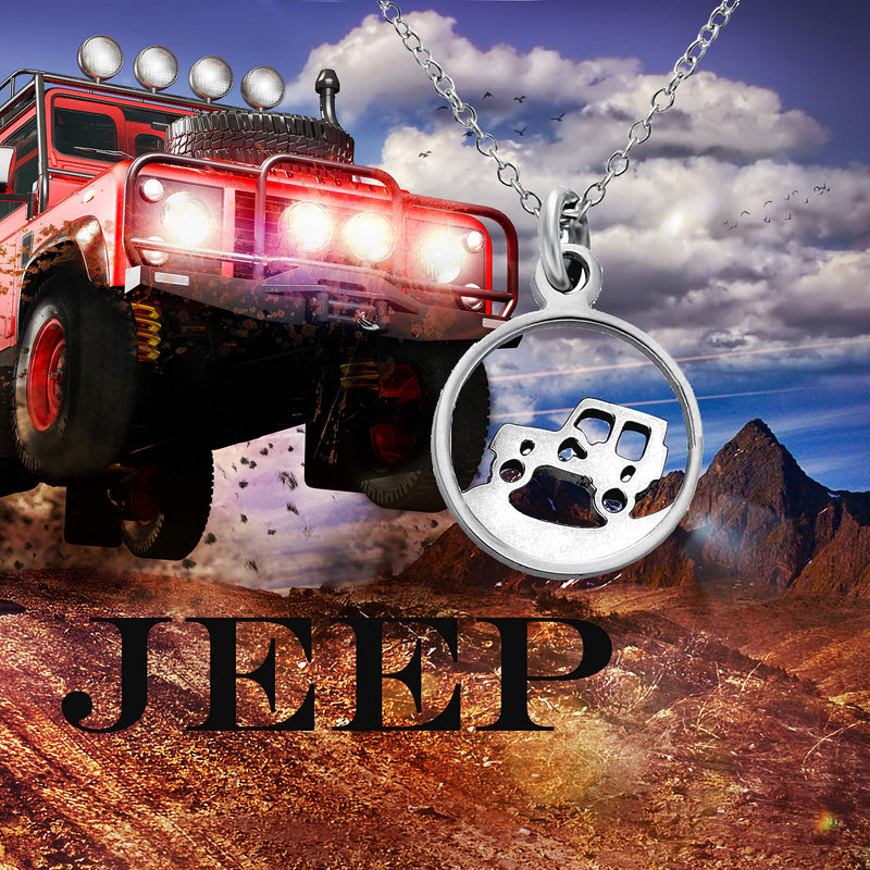 [Australia] - TGBJE Jeep Pendant Necklace Jeep Girl Gift for Jeep Lover 