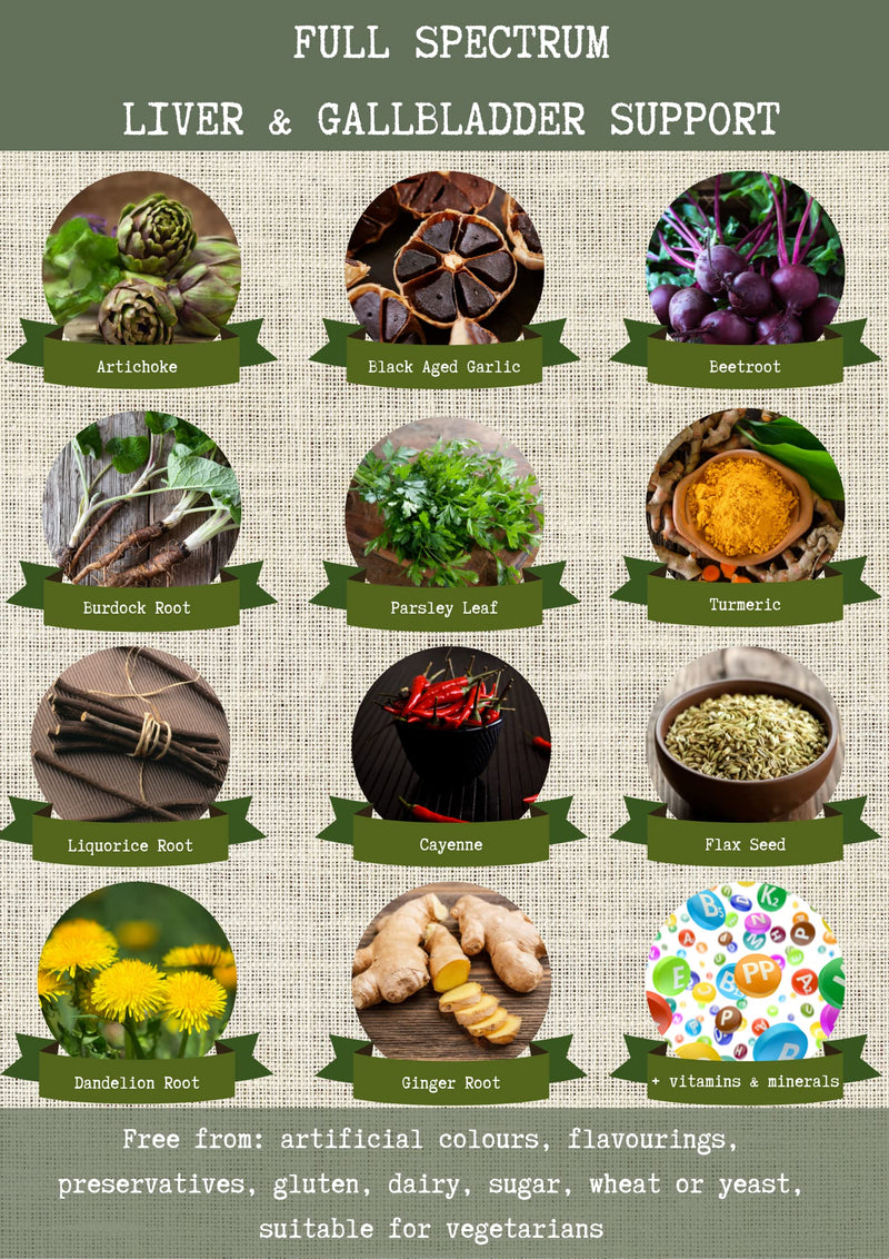 [Australia] - Complementary Supplements | Liver Support Complex | Liver and Gallbladder Support Formula | Traditional Herbal Blend with Added Nutrients | Artichoke | Liquorice | Dandelion | Burdock | 60 Capsules 