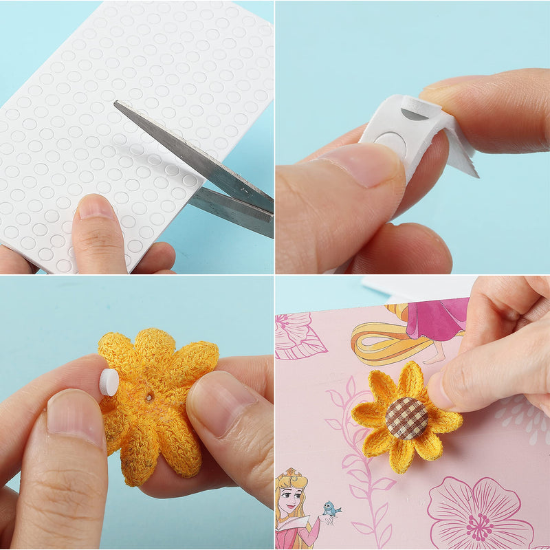 [Australia] - Mr. Pen- Foam Dots, 2400 pcs, 12 Sheets, Adhesive Foam Dots, 3D Foam Dots, 3D Pop Dots, Dual-Adhesive 3D Foam, Foam Adhesive Dots, Foam Dots Double Sided Adhesive, Adhesive Dots, Adhesive Foam 