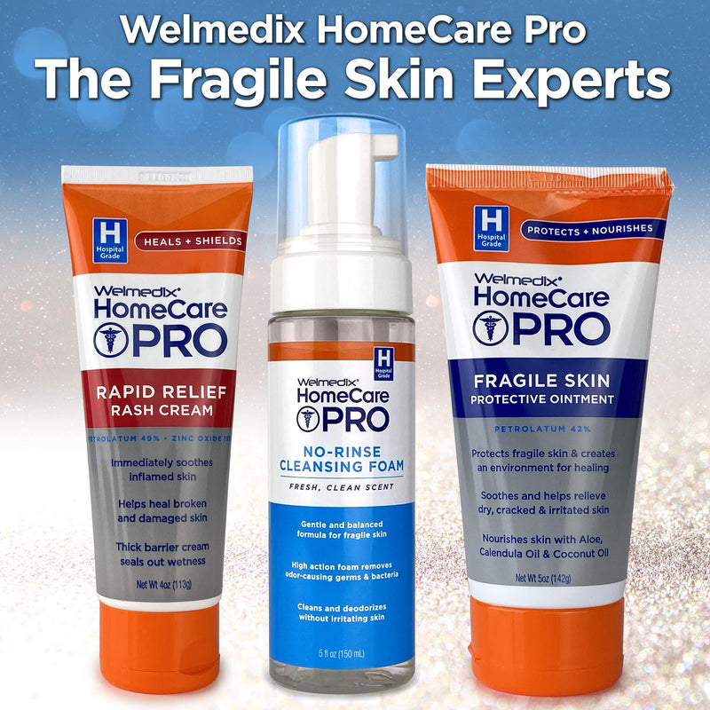 [Australia] - Welmedix Fragile Skin Protective Ointment | Hospital Grade Healing Ointment, Barrier Cream & Skin Protectant w/ Calendula for Treatment of Eczema, Psoriasis, Dermatitis, Bed Sores, Chafing (5oz Tube) 5 Ounce (Pack of 1) 