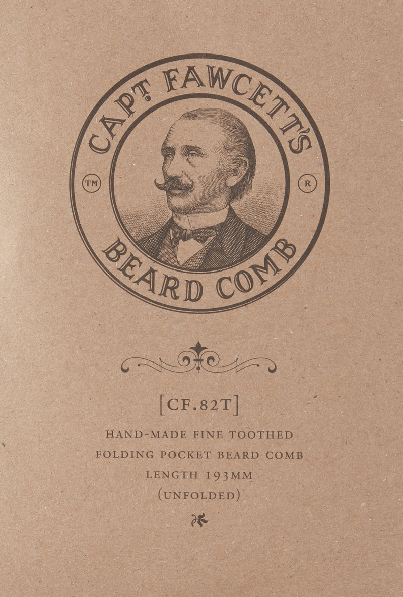 [Australia] - CAPTAIN FAWCETT Captain Fawcett Beard Comb (82T) 300 g (Pack of 1) 