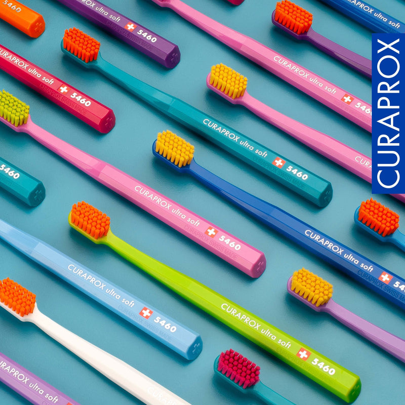 [Australia] - Curaprox Toothbrush - Ultra Soft Toothbrush for adults with 5460 CUREN® Filaments - Curaprox Manual Toothbrush 