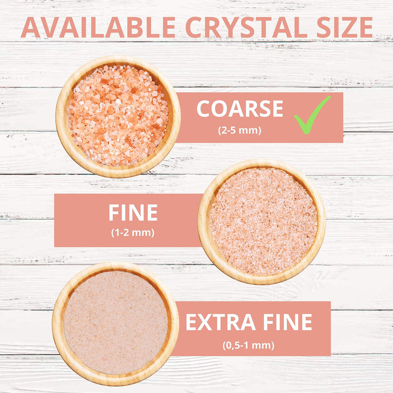 [Australia] - Nortembio Pink Himalayan Salt 6.5 Kg. Coarse Grain (2-5 mm). 100% Natural. Unrefined. No-preservatives. Harvested by Hand. Premium Quality. 6,5kg - Pink Coarse 