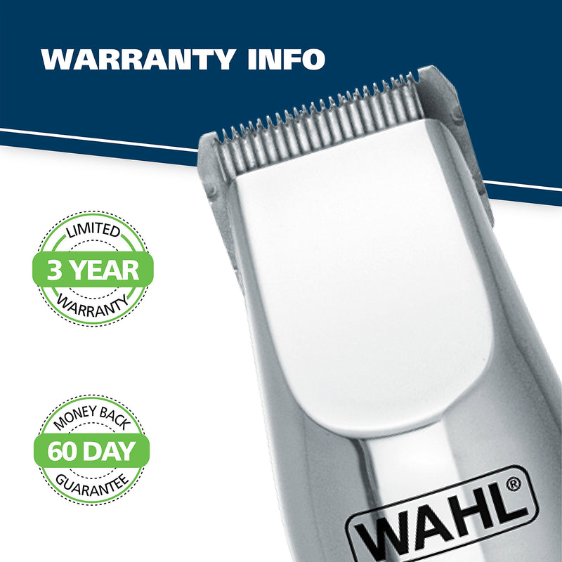 [Australia] - WAHL 5622 Groomsman Rechargeable Beard, Mustache, Hair & Nose Hair Trimmer for Detailing & Grooming, Black Rechargable Trimmer 