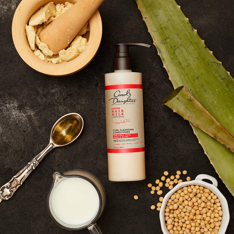 [Australia] - Curly Hair Products by Carol's Daughter, Hair Milk Sulfate Free Cleansing Conditioner For Curls, Coils and Waves, with Agave and Shea Butter, Sulfate Free Co Wash, 12 Fl Oz (Packaging May Vary) 