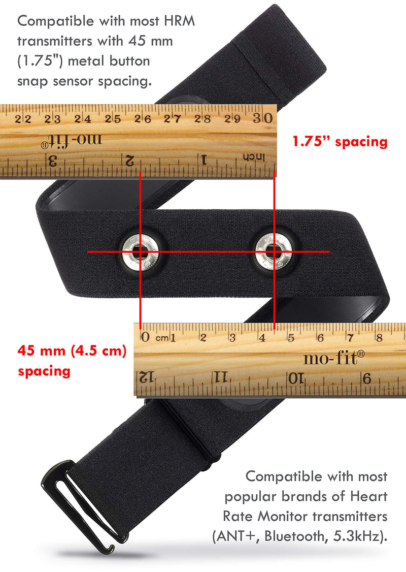 [Australia] - Heart Rate Monitor Soft Strap Replacement | Universal Replacement for Mo-Fit, Most Garmin, Wahoo Tickr and Polar H7 HRM Transmitters (NOT for MYZONE) M-XXL: 26”-39” (66-99 cm) Orange 