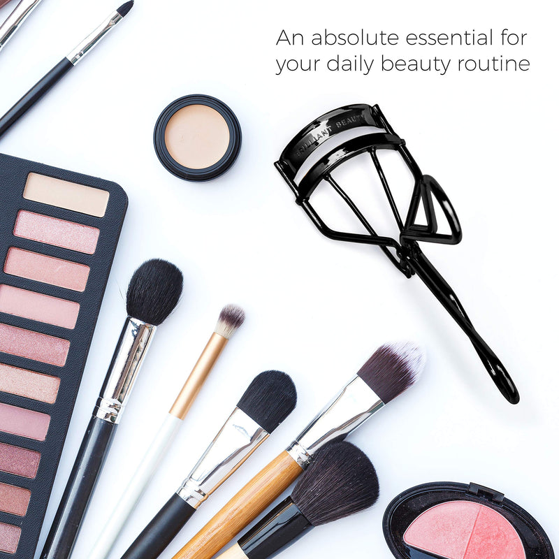 [Australia] - ﻿Brilliant Beauty Eyelash Curler for Women - Award Winning Lash Curler for Voluminously Curled, Long & Luscious Eyelashes in Seconds (Jet Black) Jet Black 