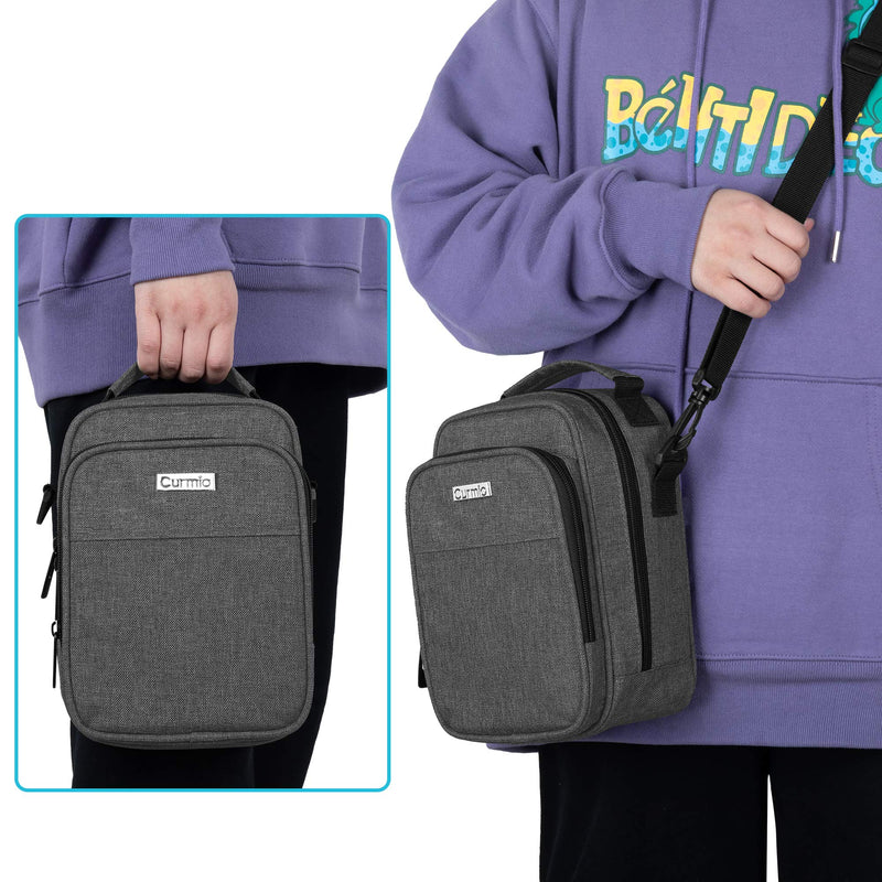 [Australia] - CURMIO Insulin Cooler Travel Case, Diabetic Medication Organizer Bag with Shoulder Strap for Insulin Pens and Diabetic Supplies, Black 