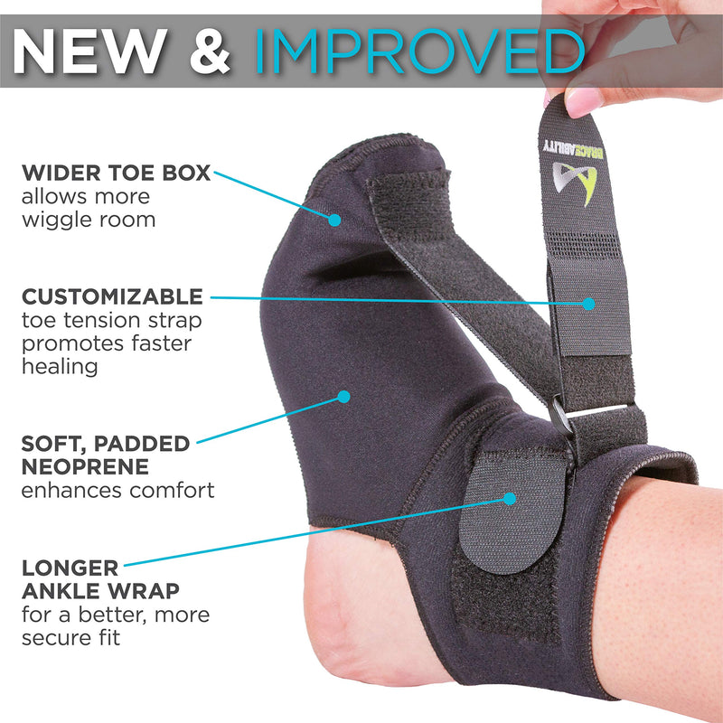 [Australia] - BraceAbility Plantar Fasciitis Night Sock | Soft Stretching Boot Splint for Sleeping, Achilles Tendonitis Foot Support Brace & Heel Pain Relief Compression Sleeve (Small) Small 