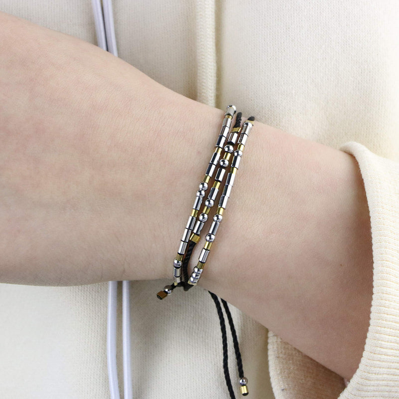 [Australia] - Joycuff Inspirational Morse Code Bracelets for Women Girls Best Friends BFF Birthday Gifts Jewelry for Mom Daughter Sister Trendy Handmade Adjustable Wrap Bracelets Aunt 