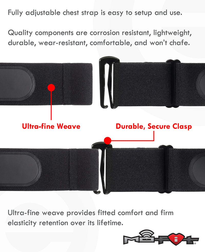 [Australia] - Heart Rate Monitor Soft Strap Replacement | Universal Replacement for Mo-Fit, Most Garmin, Wahoo Tickr and Polar H7 HRM Transmitters (NOT for MYZONE) M-XXL: 26”-39” (66-99 cm) Orange 