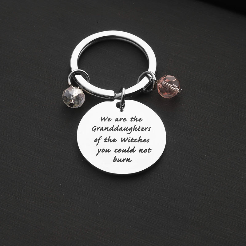 [Australia] - TIIMG Feminist Gift Feminism Gender Equality Pendant Keychain We are The Granddaughters of The Witches You Could Not Burn Feminist Jewelry Granddaughters of Witches 