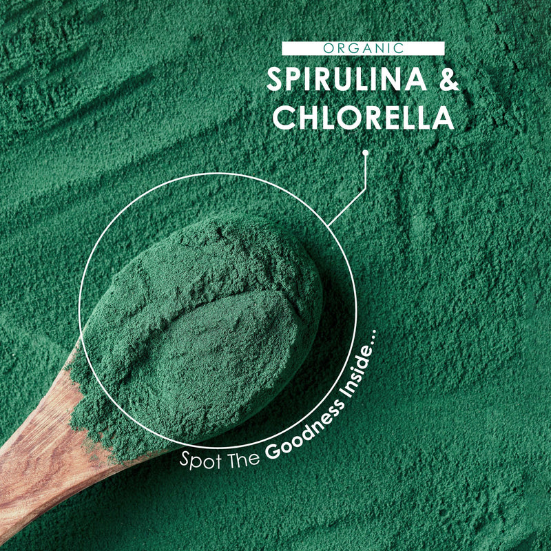 [Australia] - Organic Spirulina & Chlorella 2000mg | 300 Vegan Tablets - Broken Cell Wall | Pure Formula Supplement with No Additives � Certified Organic by Alpha01 Spirulina Chlorella 