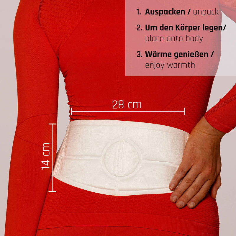 [Australia] - Heat belt - 12 hours of soothing deep heat, heat belt for lower back- adhesive heat patches - warming belt air-activated - 3 pieces 