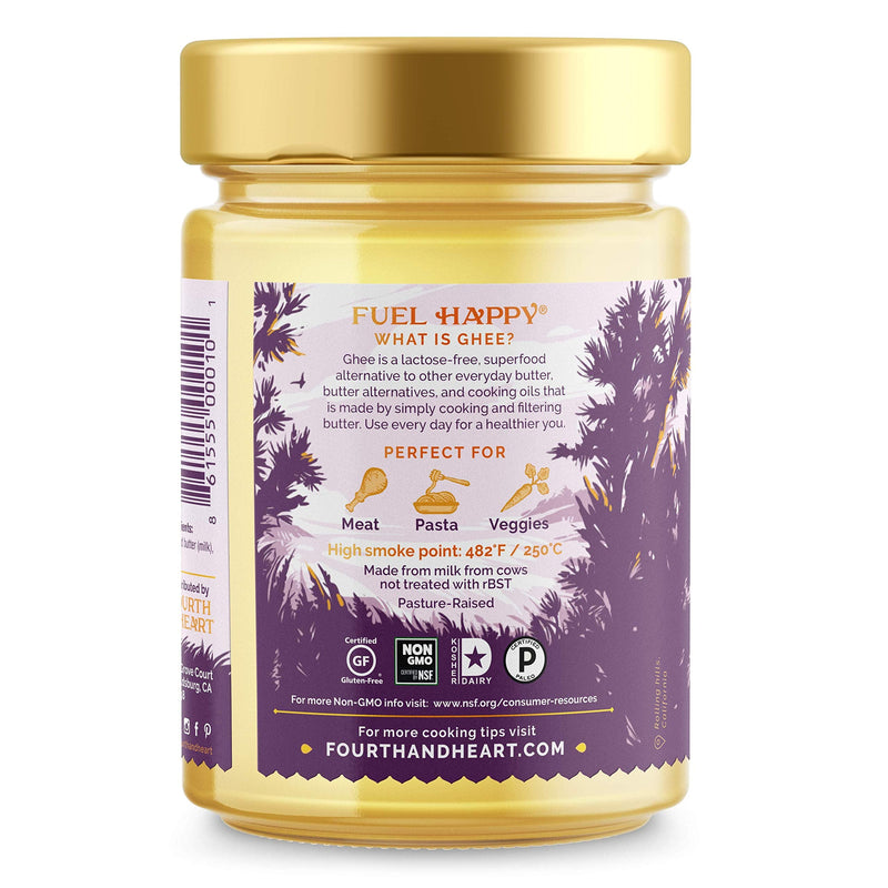 [Australia] - 4th & Heart California Garlic Grass-Fed Ghee, 9 Ounce, Keto, Pasture Raised, Non-GMO, Lactose and Casein Free, Certified Paleo 
