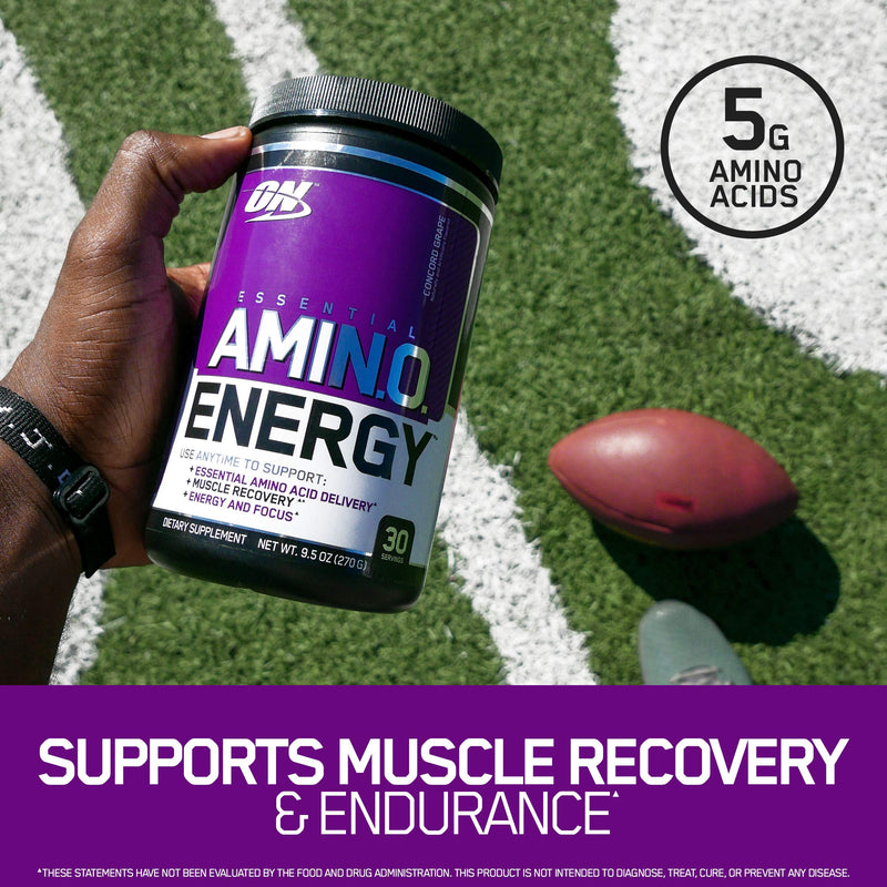 [Australia] - Optimum Nutrition Amino Energy - Pre Workout with Green Tea, BCAA, Amino Acids, Keto Friendly, Green Coffee Extract, Energy Powder - Watermelon, 30 Servings 30 Servings (Pack of 1) 
