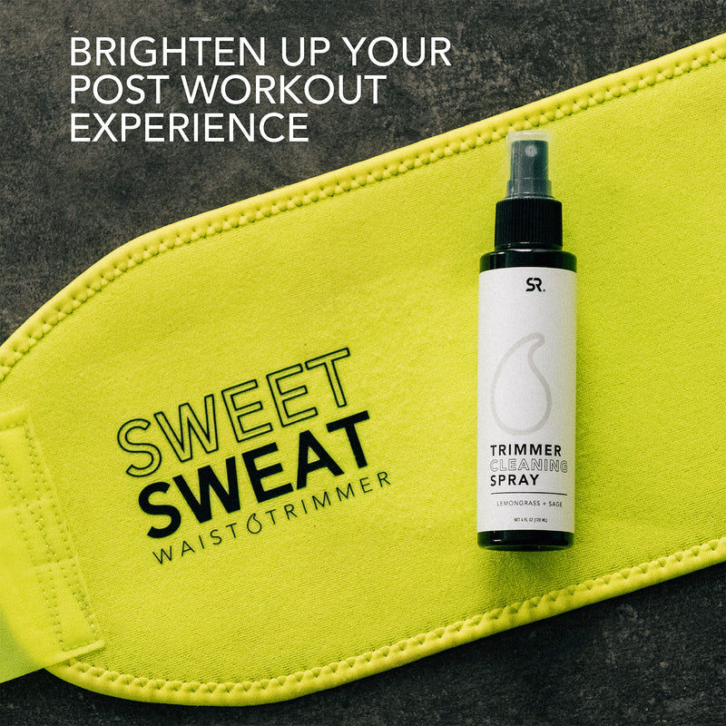 [Australia] - Sweet Sweat Waist Trimmer Cleaning Spray | Freshen & Clean Trimmers, Yoga Mat, Gym Equipment & More! | Made with Lemongrass & Sage Oil (8 Fl Oz) 8 Fl Oz (Pack of 1) 